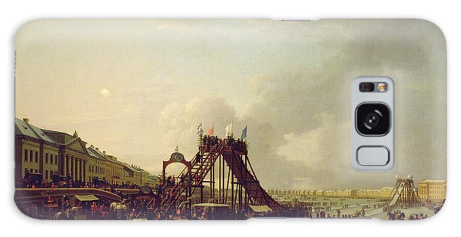 Leisure Galaxy Case featuring the painting The Rollercoasters On The Neva In St. Petersburg, 1803 by Russian School