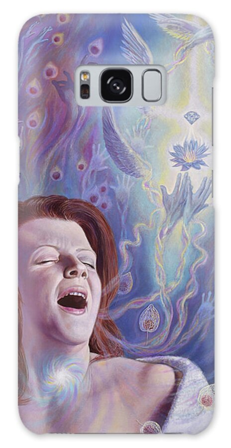Singer Galaxy Case featuring the painting The Singer by Miguel Tio