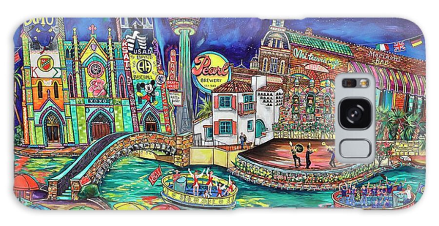 San Antonio Galaxy Case featuring the painting The Story of Us by Patti Schermerhorn