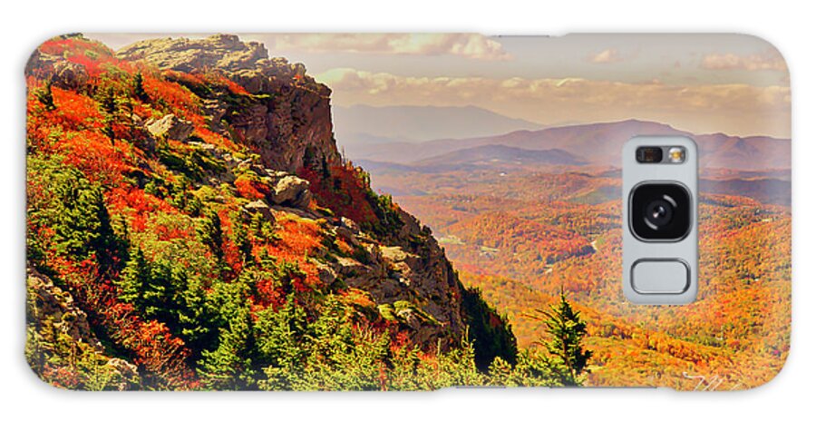 Fall Galaxy Case featuring the photograph The Summit in Fall by Meta Gatschenberger