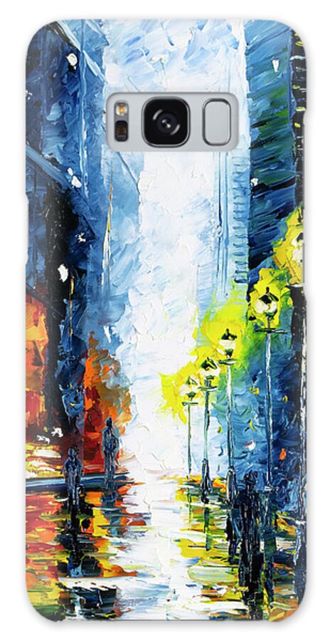 City Galaxy Case featuring the painting The Walking Man vol.3 by Nelson Ruger