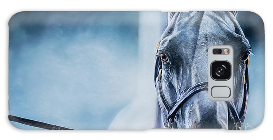 Horse Art Galaxy Case featuring the pastel The Wash Rack by Joni Beinborn