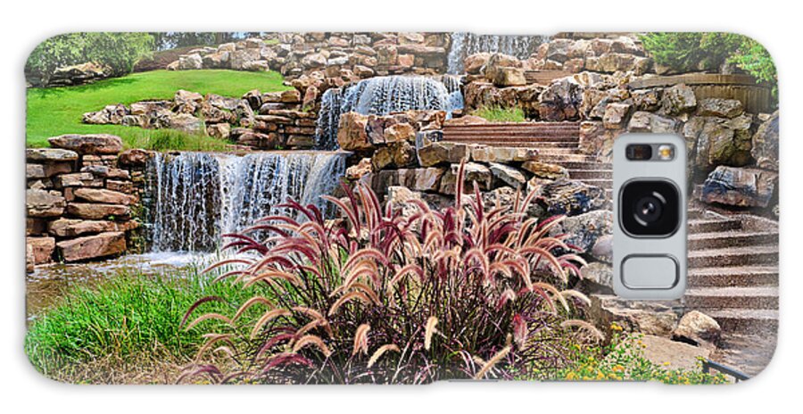 Steps Galaxy Case featuring the photograph The Wichita Falls Waterfall, Landmark by Dszc
