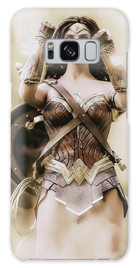 Wonder Woman Galaxy Case featuring the digital art The Wonder Woman by Jeremy Guerin