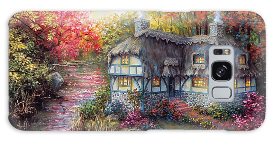 There's No Place Like Home Galaxy Case featuring the painting There's No Place Like Home by Nicky Boehme