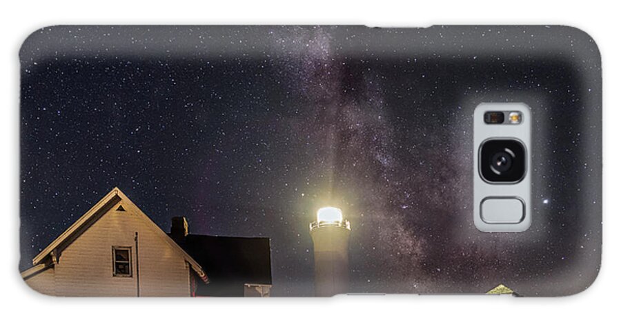 Tibbetts Point Lighthouse Galaxy Case featuring the photograph Tibbetts Light and the Milky Way by Mark Papke