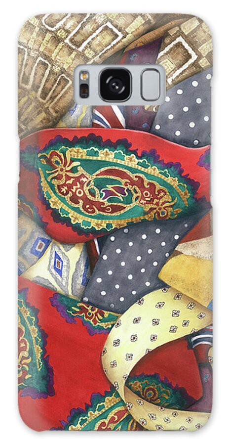 Ties Galaxy S8 Case featuring the painting Tie One On by Lori Taylor