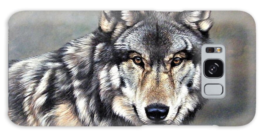 Paintings Galaxy Case featuring the painting Timber Wolf by Alan M Hunt by Alan M Hunt
