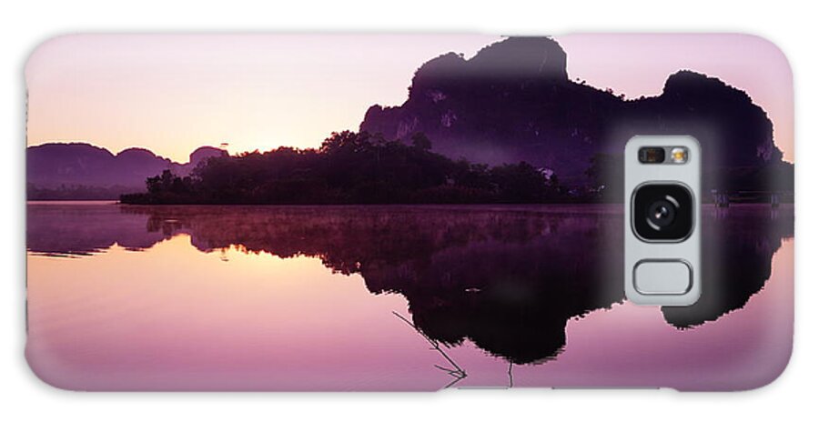 Sky Galaxy Case featuring the photograph Title The Peaceful Mountain by Pk Kaew
