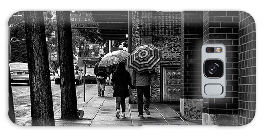 People Galaxy S8 Case featuring the photograph Together Rain or Shine by Steven Clark