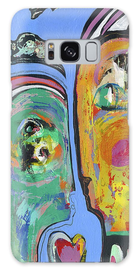 Together Galaxy Case featuring the painting Together by Wyanne