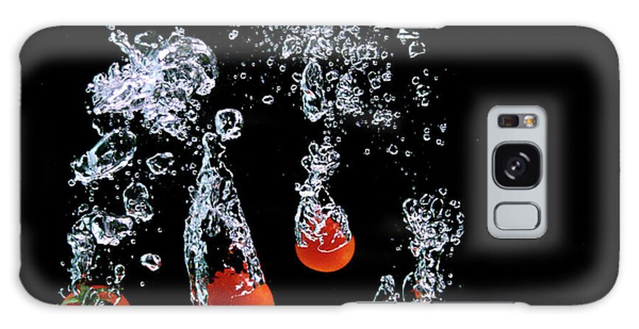 Five Objects Galaxy Case featuring the photograph Tomato Attack by ? 2009 All Rights Reserved By Paul Petruck