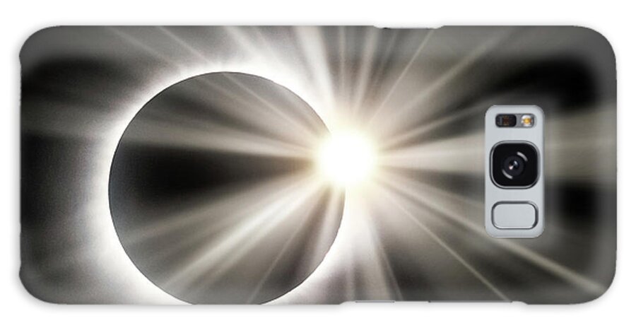 America Galaxy Case featuring the photograph Total Solar Eclipse and Sunstar by Gregory Ballos