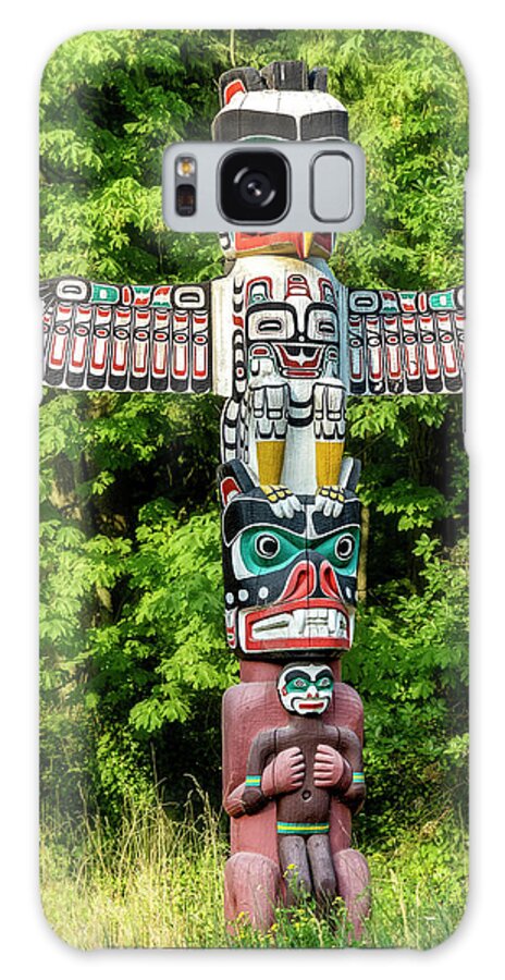 Totem Eagle Galaxy Case featuring the photograph Totem Eagle by Tammy Wetzel