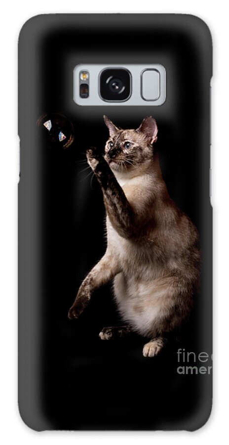 Background Galaxy Case featuring the photograph Touch the Bubble by Sari ONeal