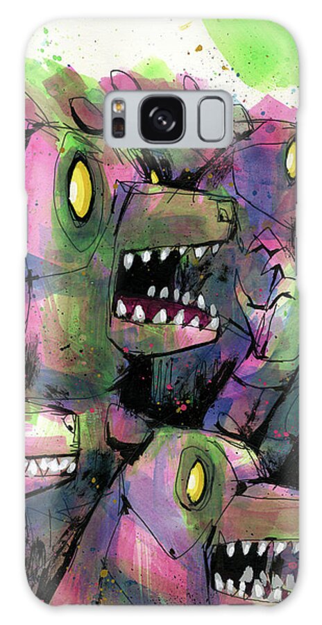 Tough Crowd Galaxy Case featuring the painting Tough Crowd by Ric Stultz