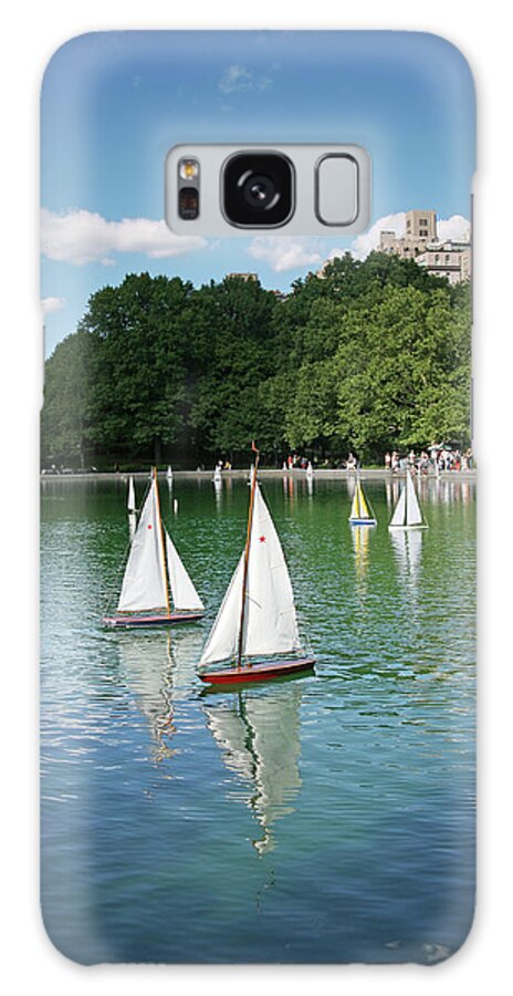 Recreational Pursuit Galaxy Case featuring the photograph Toy Boats In Water by Terraxplorer