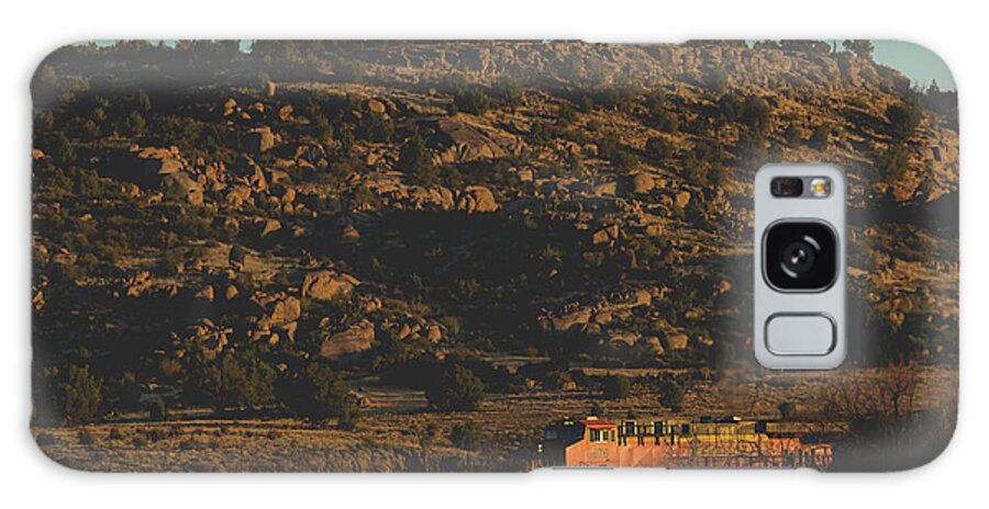 Train Galaxy Case featuring the photograph Train in Arizona Desert by Julieta Belmont