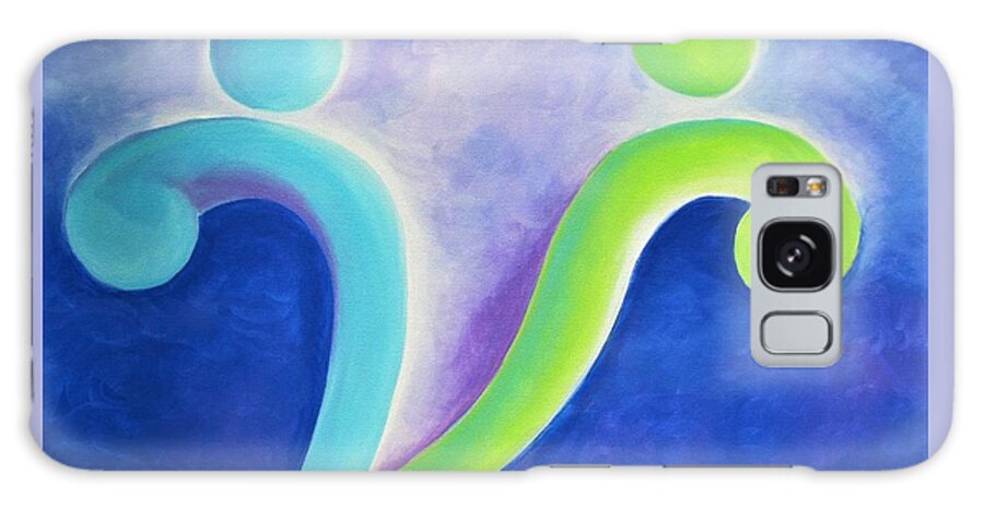 Figurative Abstract Galaxy Case featuring the painting Transition...smooth by Jennifer Hannigan-Green