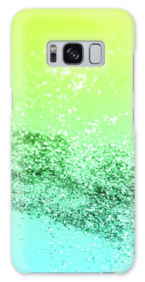 Color Galaxy Case featuring the photograph Tropical Beach Lady Glitter #3 #shiny #decor #art by Anitas and Bellas Art