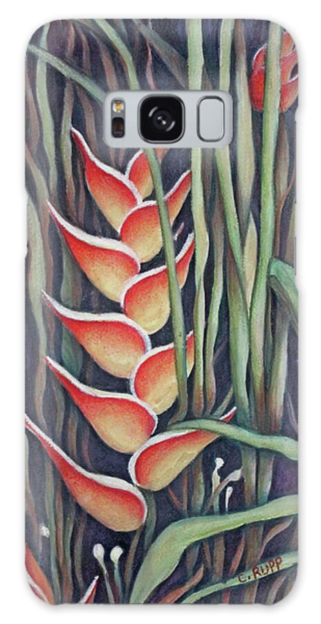 Tropical Color Galaxy Case featuring the painting Tropical Color by Carol J Rupp