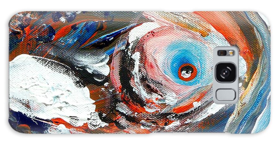 Fish Galaxy Case featuring the painting Trout Essence by J Vincent Scarpace