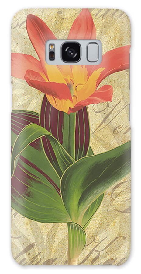 Tulip Galaxy Case featuring the painting Tulipa Kaufmanniana Autumn by Nikita Coulombe