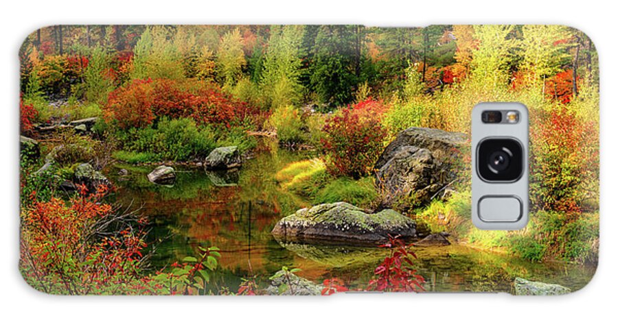 Outdoor; Fall; Colors; Fall Colors; Yakima River; Lavenworth; Lake Wenatchee Galaxy Case featuring the digital art Tumwater Canyon by Michael Lee