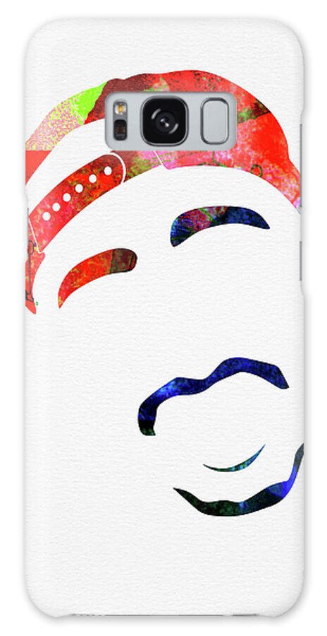 Tupac Galaxy Case featuring the mixed media Tupac Watercolor by Naxart Studio