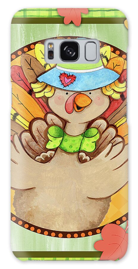 Animals Galaxy Case featuring the mixed media Turkey Scarecrow by Valarie Wade