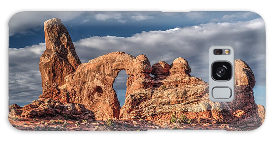 Turret Arch In Arches National Park Galaxy Case featuring the photograph Turret Arch in Arches National Park by Mark Langford