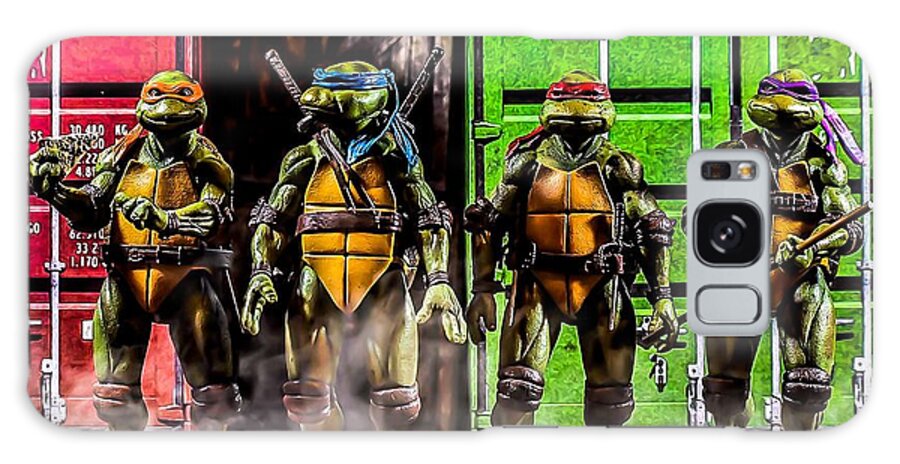 Teenage Mutant Ninja Turtles Galaxy Case featuring the digital art Turtle Power by Jeremy Guerin