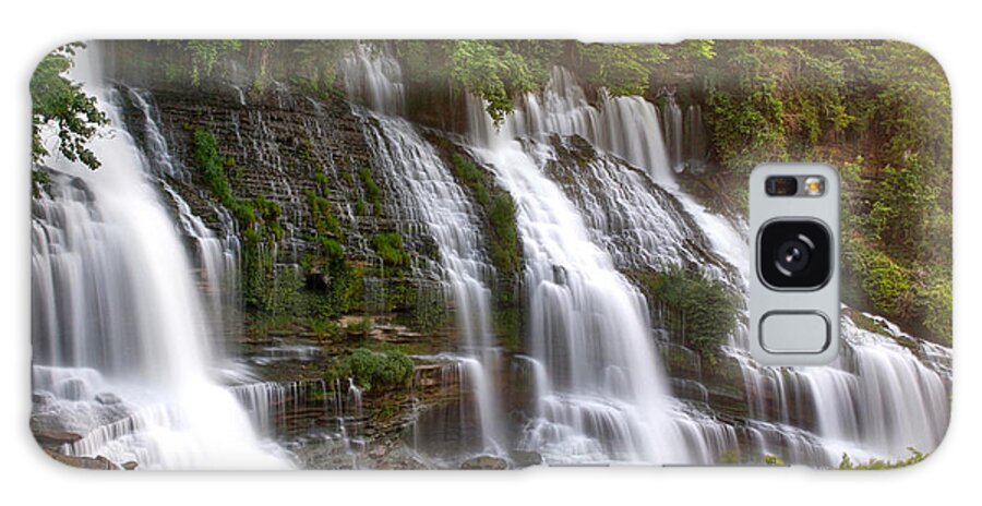 Art Prints Galaxy Case featuring the photograph Twin Falls at Rock Island by Nunweiler Photography