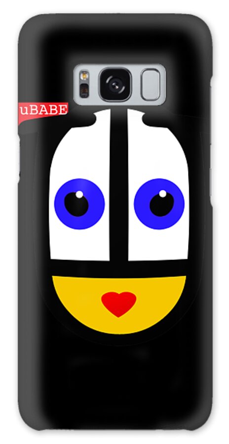 Ubabe Black Style Galaxy S8 Case featuring the digital art uBABE Black by Ubabe Style
