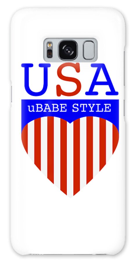 Ubabe Style America Galaxy Case featuring the digital art Ubabe Style America by Ubabe Style