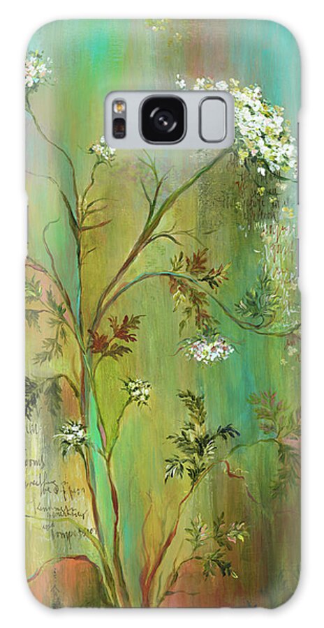Under The Lace Galaxy Case featuring the mixed media Under The Lace by Linda Arandas