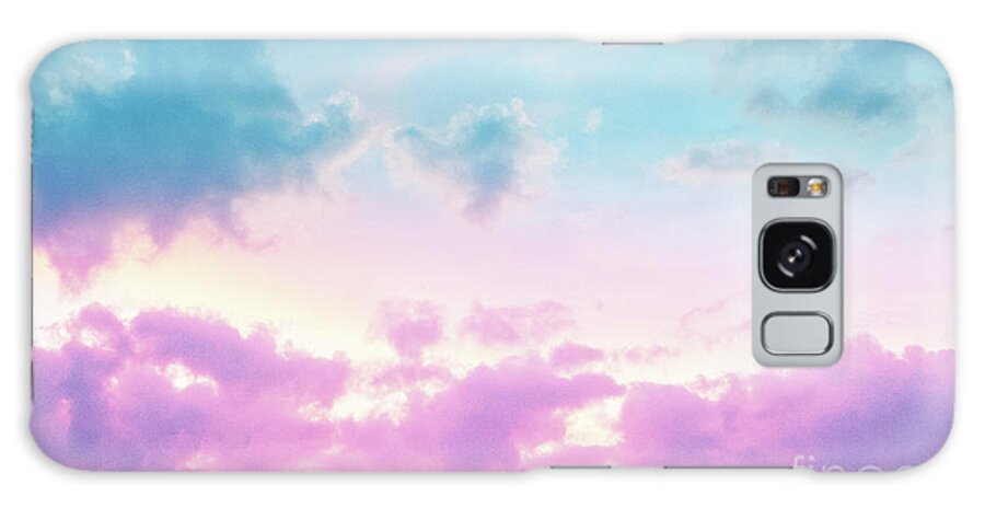 Photography Galaxy Case featuring the mixed media Unicorn Pastel Clouds #3 #decor #art by Anitas and Bellas Art