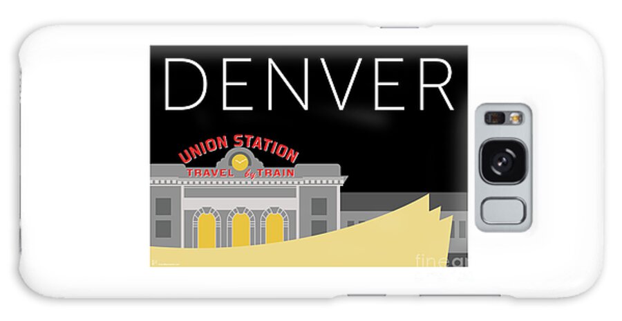 Denver Galaxy Case featuring the digital art Union Station Night by Sam Brennan