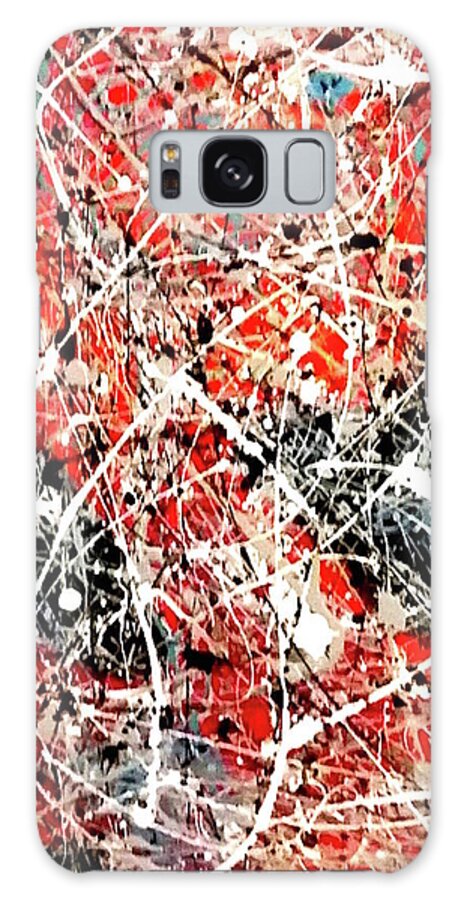 Red Galaxy Case featuring the painting Untitled #75 by James Adger