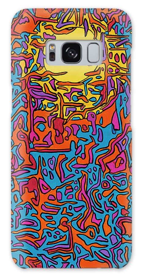 Pink Floyd Psychedelic Galaxy Case featuring the painting Us and Them by Mike Stanko