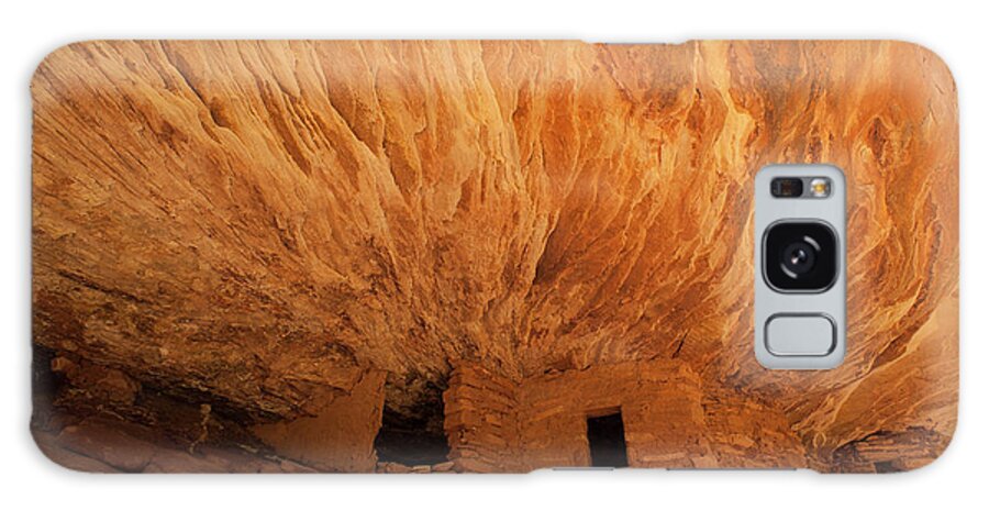 Ancestral Puebloan Galaxy Case featuring the photograph USA, Utah House On Fire Ruin, Cedar by Judith Zimmerman