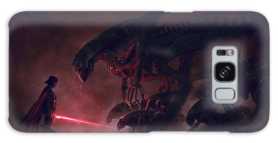 Star Wars Galaxy Case featuring the digital art Vader vs Aliens 1 by Guillem H Pongiluppi