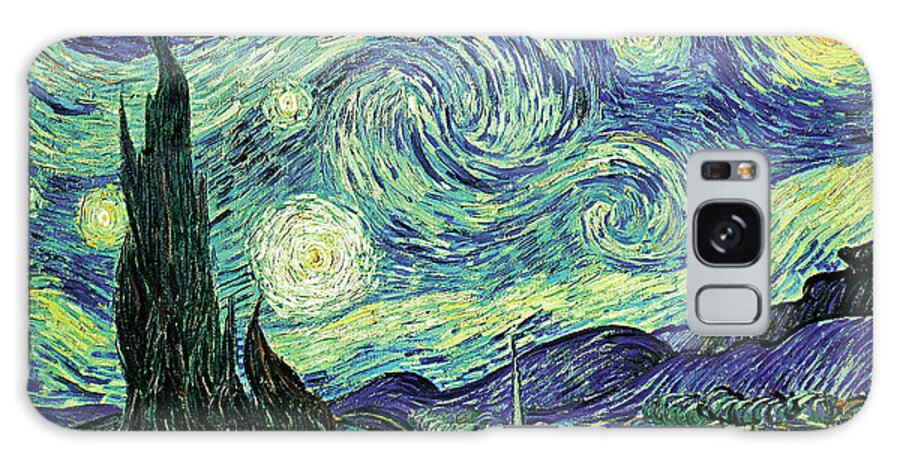 Van Gogh-starry Night Galaxy Case featuring the mixed media Van Gogh-starry Night by Portfolio Arts Group