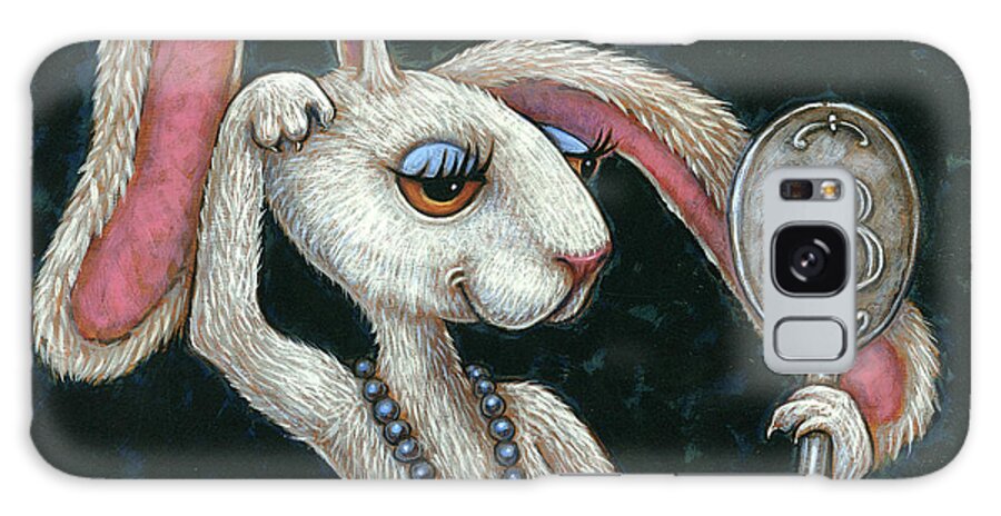 Rabbit Galaxy Case featuring the painting Vanity by Holly Wood