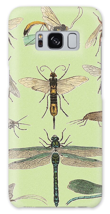 Animal Galaxy Case featuring the drawing Various Flying Insects by CSA Images