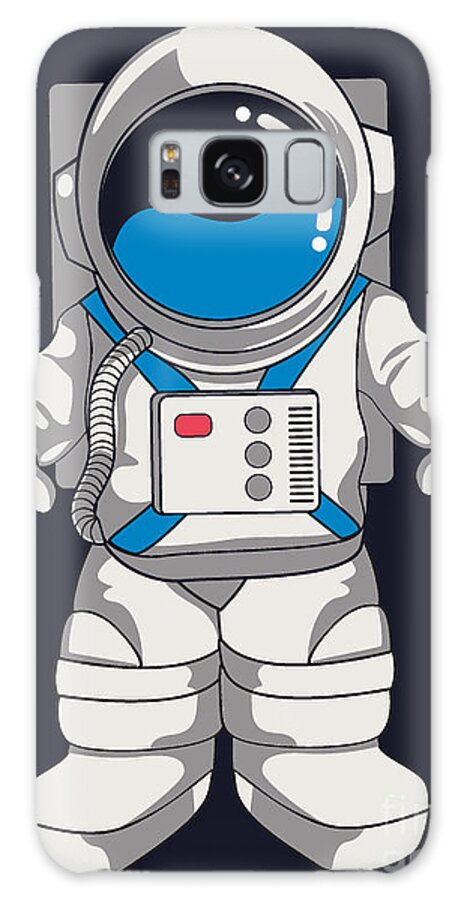 Blackboard Galaxy Case featuring the digital art Vector Astronaut Design by Braingraph