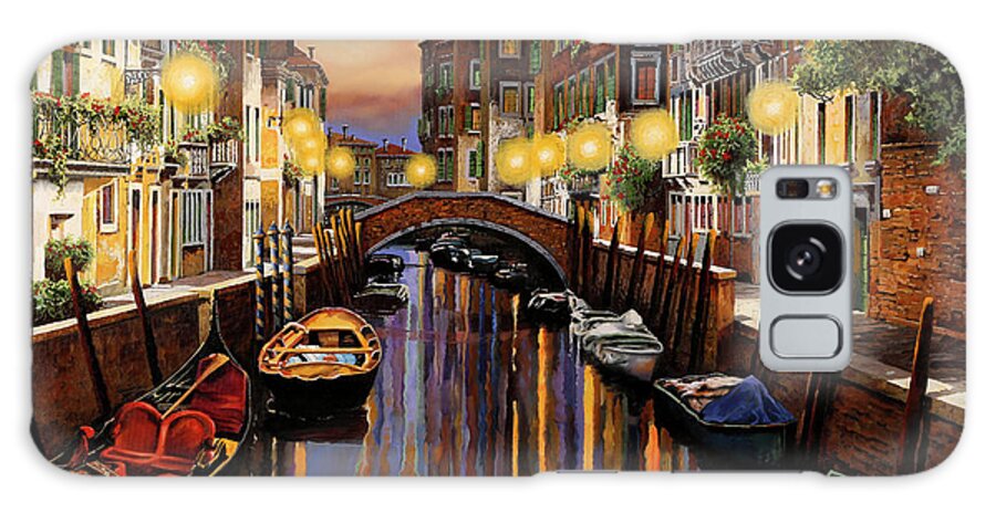 Venice Galaxy Case featuring the painting Venice at Dusk by Guido Borelli