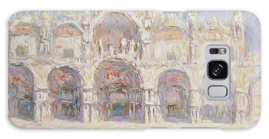 Artpierre Galaxy S8 Case featuring the painting Venice St Marco square by Pierre Dijk