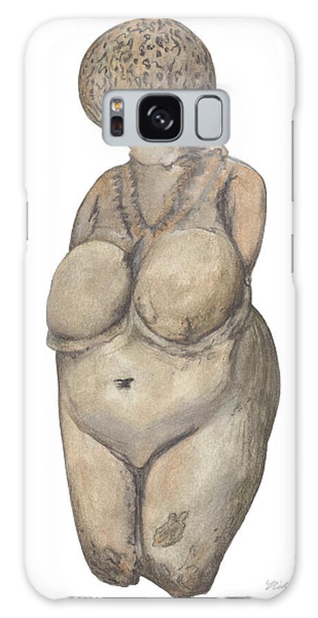 Venus Galaxy Case featuring the drawing Venus of Kostenski by Nikita Coulombe