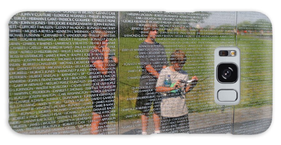 Vietnam Galaxy Case featuring the photograph Reflecting Upon the Fallen by Anthony Jones
